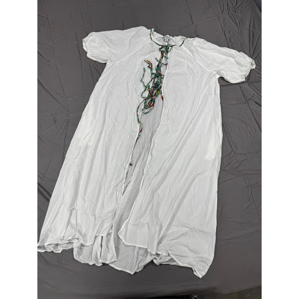 Rhode x Target White Swim Cover Up Dress XXL Colorful Drawstring Short Sleeve